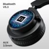 Portronics Muffs M2 Bluetooth Headphones On Ear with Upto 40 Hrs Playtime, 40mm Dynamic Drivers, AUX 3.5mm, Powerful Bass, Laptop & PC Support, Type C Charging Port, Foldable Design(Black) - Image 3