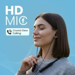 Alternative view of Portronics Harmonics Z12 in Ear Bluetooth Neckband with Metallic Built & Hall Switch(ON/OFF),Upto 35 Hours Playtime, Gaming/Music Mode, Low Latency, Bluetooth Version 5.3V, Type C Fast Charging(Black)