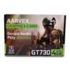 GT730 4GB DDR3 128-Bit Graphics Card | PCIe 2.0 x8 GPU | HDMI, DVI & VGA | DirectX 12 | 4K Display Support | Desktop Graphics Card for Gaming, Video Editing & Multimedia
