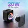 Portronics Apollo One 20W Bluetooth Portable Speaker With Wireless Karaoke Mic 20 W Bluetooth Speaker (Black, Stereo Channel) - Image 4