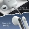 Portronics Harmonics Twins S18 in Ear TWS Earbuds with 30H Playtime, in Built HD Mic, Game/Music Mode, 13mm Dynamic Driver, Low Latency, Touch Control, Type C Fast Charging, Light Weight(White) - Image 7