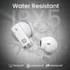 Portronics Twins one in Ear Earbuds with Deep Bass, Upto 30 Hours Playtime,13mm Dynamic Driver, Game/Music Mode, Bluetooth V6.0, Voice Assistant, Type C Fast Charging Buds, Lightweight Design(Black) - Image 3
