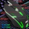 Ant GM 46 Wired Right Handed Optical  Gaming Mouse (USB 2.0, Black) - Image 2