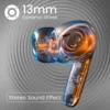 Portronics Harmonics Twins 28 in Ear Earbuds,Smart ANC,Quad Mic ENC,30Hrs Playback,IPX5 Bluetooth Headset (White, In the Ear) - Image 3