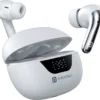Portronics Harmonics Twins 28 in Ear Earbuds,Smart ANC,Quad Mic ENC,30Hrs Playback,IPX5 Bluetooth Headset (White, In the Ear)