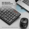Portronics Key7 Combo Keyboard Mouse Combo Set with 2.4Ghz, 1200 DPI Wireless Standard Laptop Keyboard Compatible with Desktop, Laptop, Mac with Upto 1600 Adjustable DPI Optical Mouse, 2.4GHz Lag-Free Wireless, 104 Soft Keys Layout, 12 Dedicated Shortcut Keys, Copilot AI-Enabled Functionality, Silent Key Design (Black) - Image 2