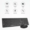 Portronics Key7 Combo Keyboard Mouse Combo Set with 2.4Ghz, 1200 DPI Wireless Standard Laptop Keyboard Compatible with Desktop, Laptop, Mac with Upto 1600 Adjustable DPI Optical Mouse, 2.4GHz Lag-Free Wireless, 104 Soft Keys Layout, 12 Dedicated Shortcut Keys, Copilot AI-Enabled Functionality, Silent Key Design (Black) - Image 4