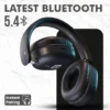 Portronics Muffs M6 Over Ear Wireless Bluetooth Headphone with Upto 40 Hours Playtime, Dual Pairing, 40mm Driver, HD Mic, Bluetooth 5.4V, Foldable Design, Type C Fast Charging (Black) - Image 6