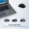 Portronics Toad 34 Ambidextrous Optical Mouse with Upto 1600 DPI, Silent Click Switches, Auto-Sleep Power Saving (2.4GHz Wireless, Black) - Image 4
