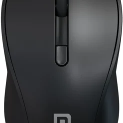 Portronics Toad 34 Ambidextrous Optical Mouse with Upto 1600 DPI, Silent Click Switches, Auto-Sleep Power Saving (2.4GHz Wireless, Black)
